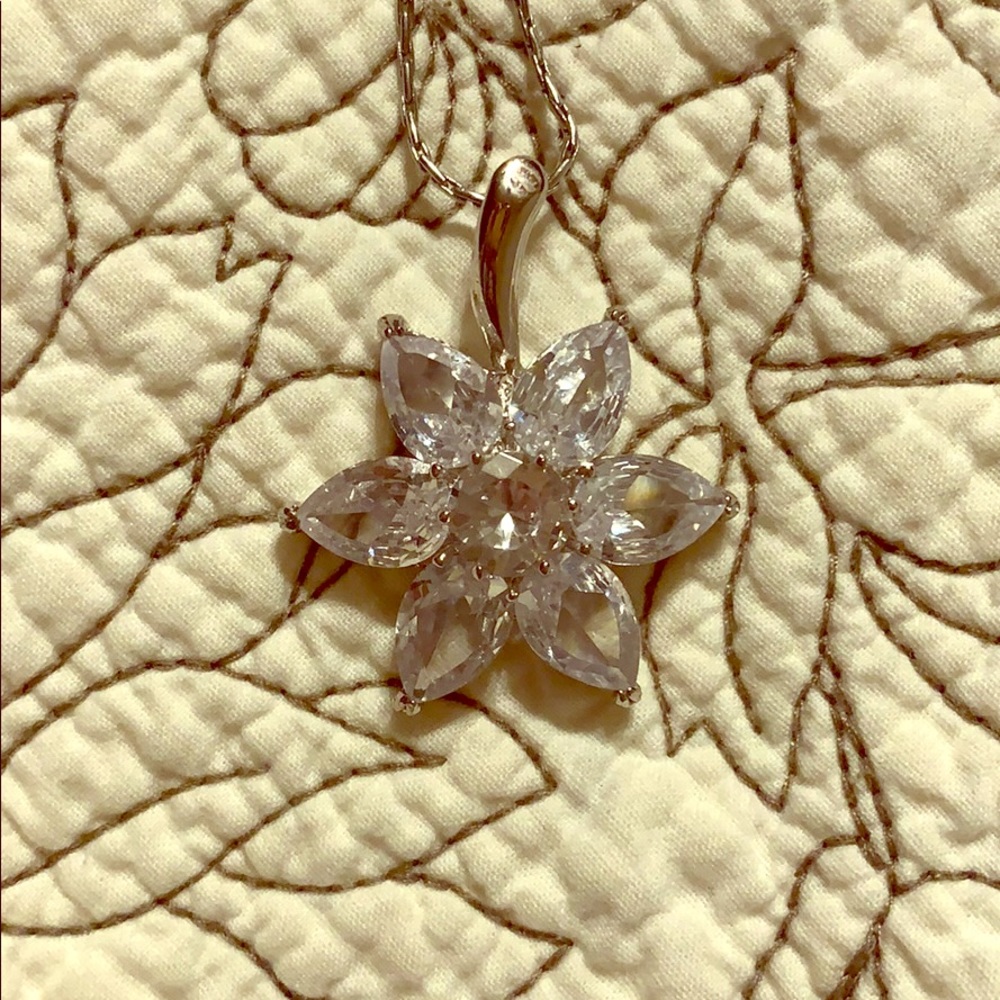 Crystal Flower Necklace